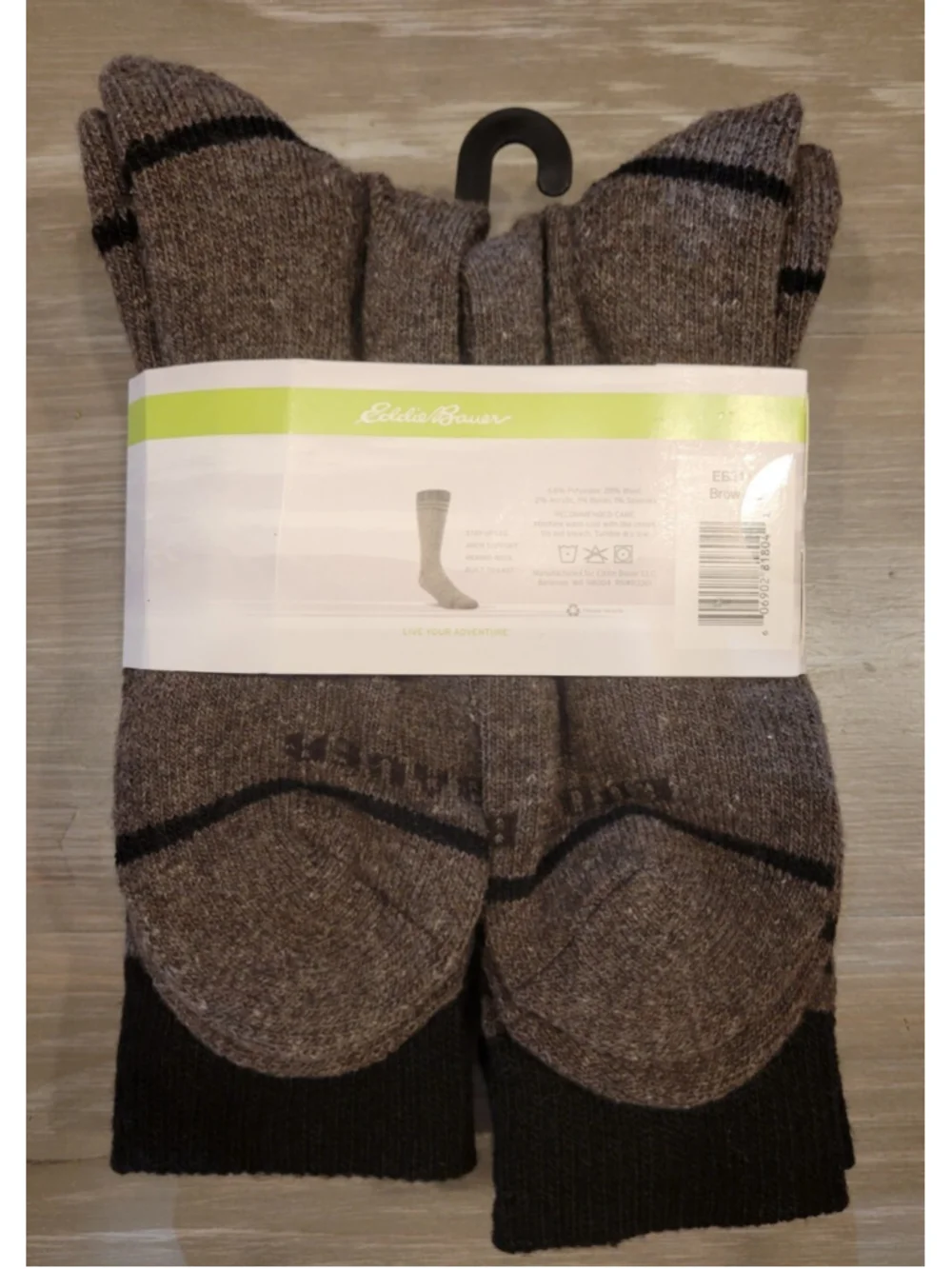 Men's Eddie Bauer 4-Pack Wool-Blend Outdoor Socks